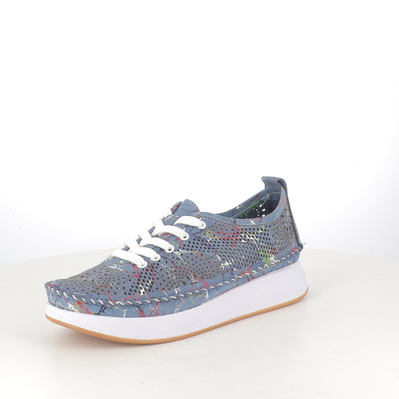 Pedro Torres Basket Basse Bleue Multicolore