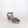 Sandales à Plateforme Coco Abricot Marron