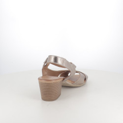 Sandale Bronze à Talon Coco Abricot