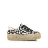 Basket plateforme noir flower