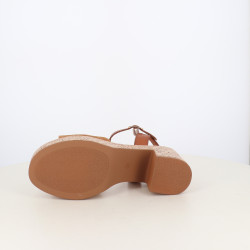 Nu-pieds à plateforme et talon décroché Eva Frutos