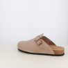 Mules I’m Free Bout Fermé en Daim Marron