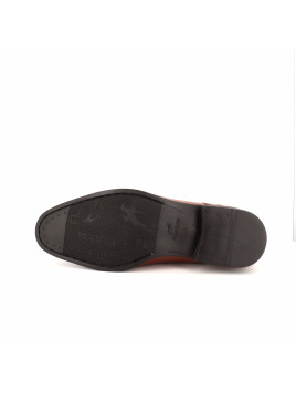 Richelieu marron en cuir