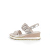 Nu-pieds taupe metallic