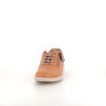 Baskets basses marron en cuir