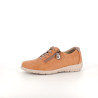 Baskets basses marron en cuir
