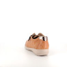Baskets basses marron en cuir