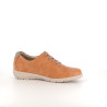Baskets basses marron en cuir