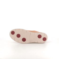 Baskets basses marron en cuir