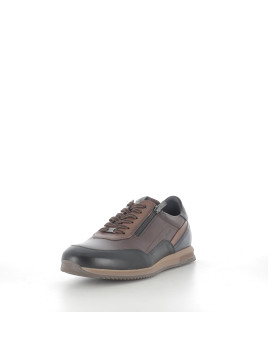 Baskets Basses en Cuir Marron