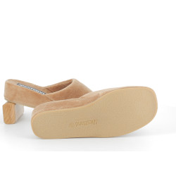 chausson compensé beige