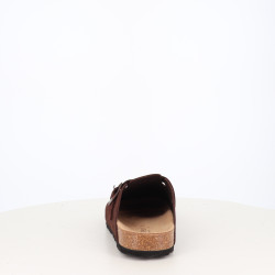 Mules en cuir Marron chocolat