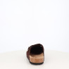 Mules en cuir Marron chocolat