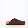 Mules en cuir Marron chocolat