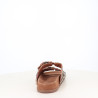 Mules marrons avec décorations