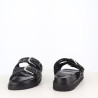Mules en cuir noires