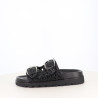 Mules en cuir noires