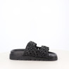 Mules en cuir noires