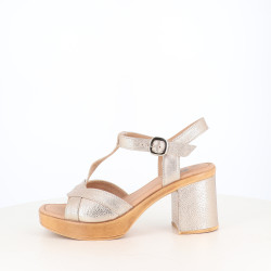 Nu-pieds à Talons Rose