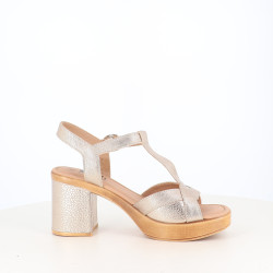 Nu-pieds à Talons Rose