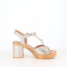 Nu-pieds à Talons Rose