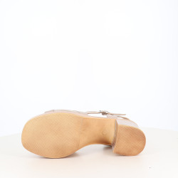 Nu-pieds à Talons Rose