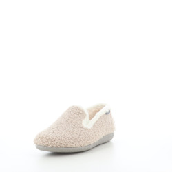 Mules textile beiges