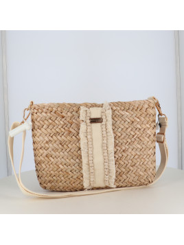 Sac bandoulière Les Tropéziennes en jute / paille