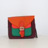 Mini sac cartable Soruka multicolore à rabat