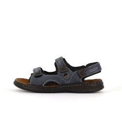 sandale en cuir bleu
