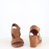 Sandales Compensées en Cuir
