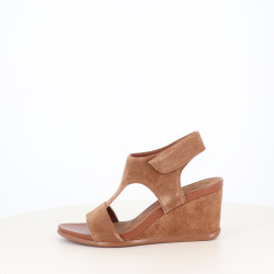Sandales Compensées en Cuir