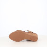 Sandales Compensées en Cuir