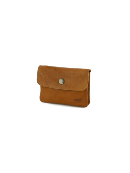Porte-monnaie marron cognac
