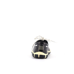 Basket en cuir marine Jazaru