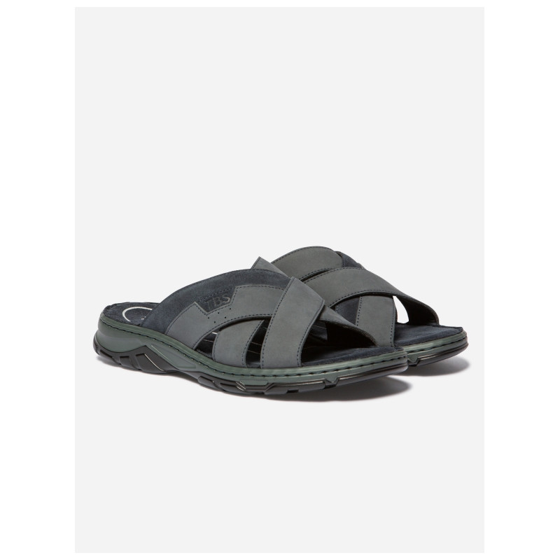 Mules TBS en Cuir Nubuck