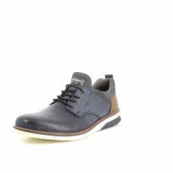 Derbys bleues en cuir
