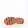 Nu pieds en cuir Or