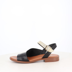 Nu-Pieds noir et doré