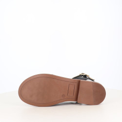 Nu-Pieds noir et doré