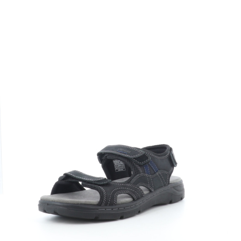 Nu-pieds en cuir noirs