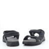 Nu-pieds en cuir noirs