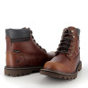 Boots homme en cuir marron Caterpillar