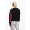 Pull manches fleurs