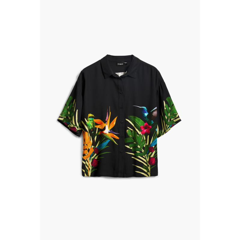 Chemise noires jungle