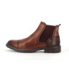 Boots marron en cuir