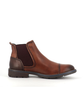 Boots marron en cuir