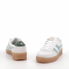 Baskets Blanches et Vertes Pastel en Cuir GOLA