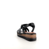Nu-pieds en cuir noir Tamaris