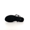Nu-pieds en cuir noir Tamaris